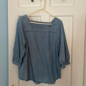Blouse - Denim Blue Color